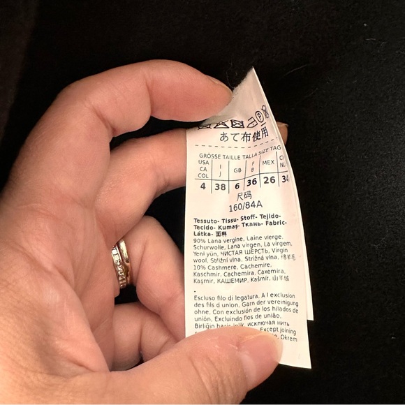 Max Mara Label-cut Double-face Wool Cashmere Dress Size: US4/6 Small Fall/Winter - Picture 9 of 13